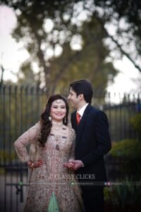 outdoor shoot, candid photo, couple photograph, walima shoot