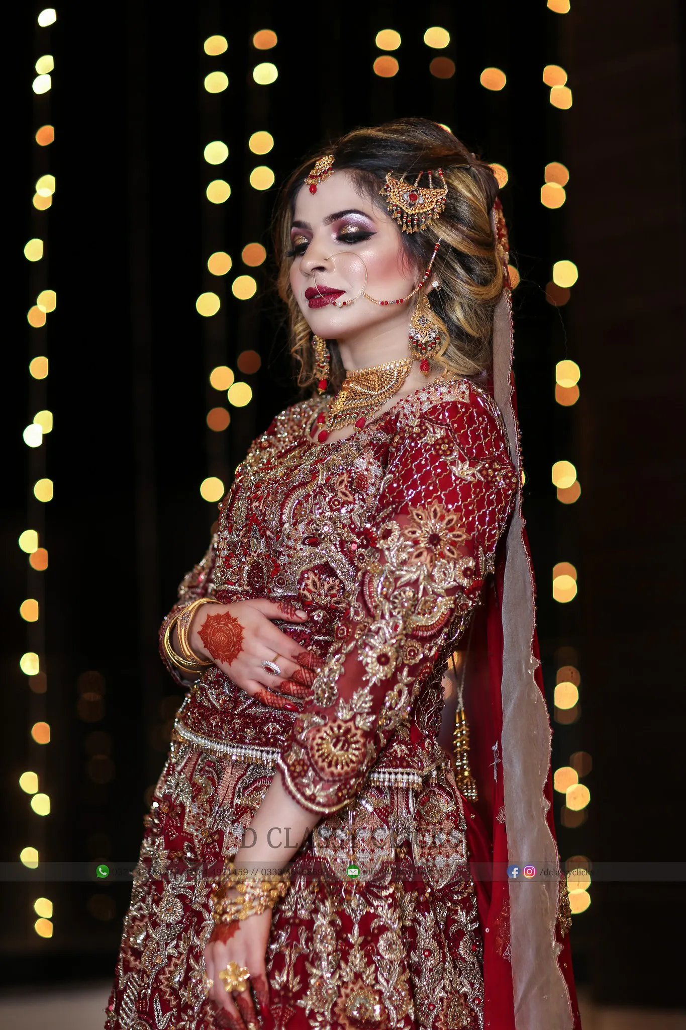 photography company, signature photograph, bridal portrait, baraat shoot